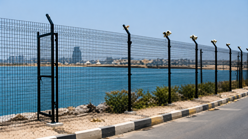 Marine security restricted zone infrastructure